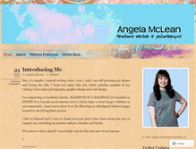 Tablet Screenshot of angelamclean.ca